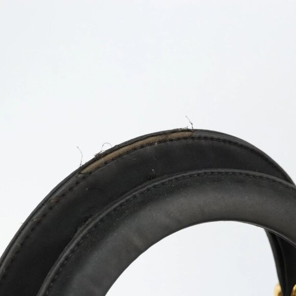 Christian Dior Lady Dior Canage Hand Bag Nylon Black Gold Auth BA7086 - Picture 8 of 16